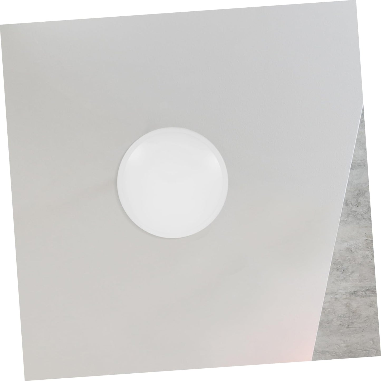 KONTONTY Flush Mount Plastic Lampshade Replacement for Ceiling Light Fixtures Decorative Dome Cover for Kitchen Bathroom Bedroom Elegant Design