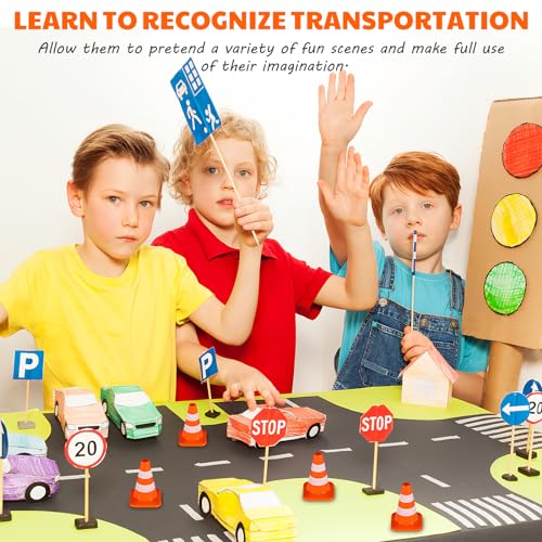 STOBOK Construction Cones 14pcs Miniature Road Cone Orange Mini Traffic s Toy Plastic Sign Road Toy Roadblock Sign Model Photo Prop Educational for Kids Small Orange s