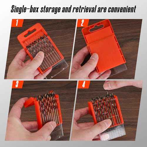 Drywall Cut Out Bit 5/32 | 1/8 inch, HSS M2 high-Speed Steel Drywall Guidepoint Cutting Bits, Drywall Tools Used with Spiral Saw (10, 1/8 inch)