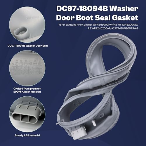 Samsung Washer Door Boot Seal DC97-18094B for WF42H5000AW/A2, WF42H5200AW/A2