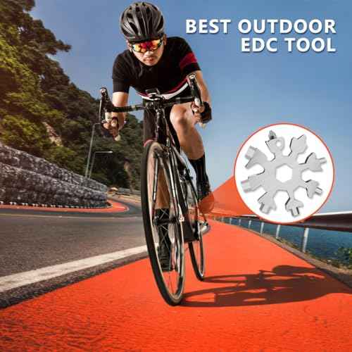 Stocking Stuffers for Men, Christmas Stocking Stuffers for Adults,19-In-1 Snowflake Multitool, Tools for Men,Cool Birthday Gifts for Dad Husband Boyfriend, Gadget Mens Gifts Ideas,Snowflake Multi Tool