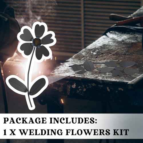 Therwen 1 Set Welding Kits Flower Coupons 16 Gauge Tig DIY Stainless Steel Welding Practice Kit for beginner gift Metal with Mig, Tig, Gas, Arc, Stick