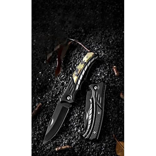 Folding Pocket Knife, Pocket Knife with Chain, Only 2.68 in. Blade - EDC Knife for Camping Hiking Fishing for Men and Women (Camouflage)