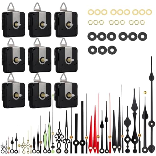 EMOON Clock Mechanism Replacement Kit with Silent Sweep Hands - DIY Repair