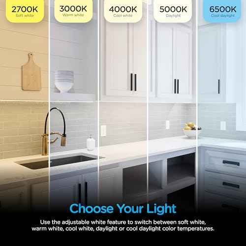 Enbrighten 24 inch Hardwired Under Cabinet Lights, 1620 Lumens, Five White Settings from (2700K-6500K), Full Range Dimmable, Under Counter Light, Linkable Under Counter Lights for Kitchen 82922-T1