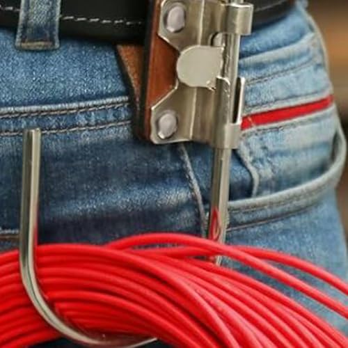 4 Pcs Leather Drill Holder Belt Tool,Hook Holster Drill Holder Drill Holster for Tool Belt