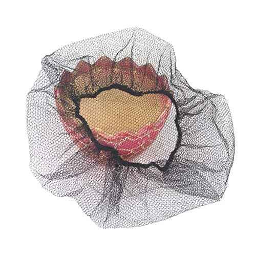 Qiansou Disposable Hair Nets Durable Nylon Breathable Honeycomb Pack of 100