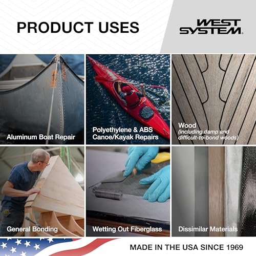 West System G/Flex 650 Epoxy Adhesive - 2 x 4oz Units Toughened Flexible Waterproof Bonding