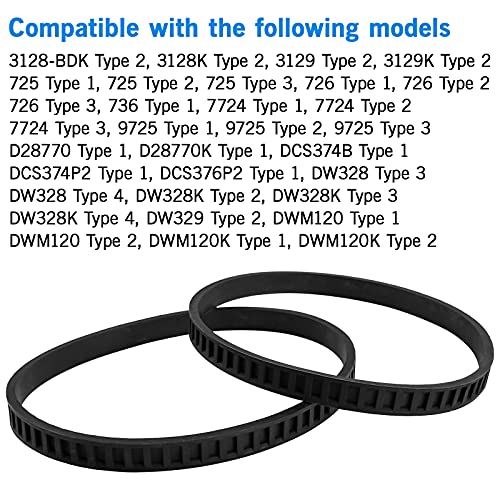 ?????? ?????????????? 650721-00 Bandsaw Rubber Tires, for Dewalt Bandsaw Parts DWM120 A02807 DCS374 DW328K Portable Band Saw Wheels (2 Pack)
