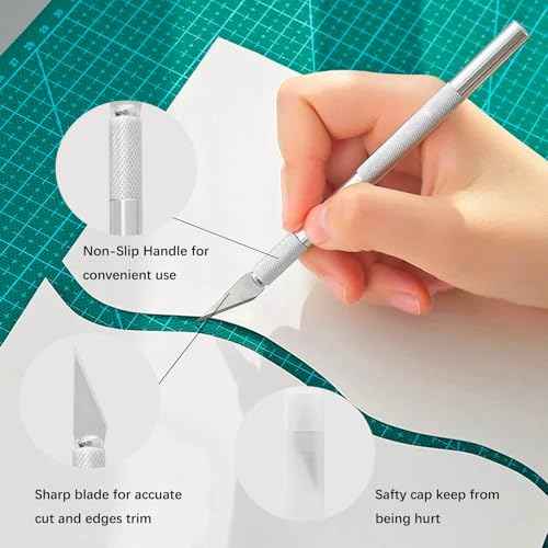 Heroad Wallpaper Smoothing Tool Kit for Applying Peel and Stick Wallpaper, Contact Paper, Shelf Liners, Vinyl Backsplash Tile, Bathroom, Window Film - Blue Tape Measure