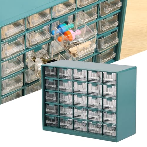 XYTZHSAI 25-Drawer Hardware Storage Cabinet with Transparent Dividers (Variant A)