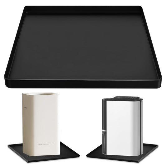 CIEOVO Dehumidifie Drain Pan Silicone Mat, Non-Slip Leak De humidifier Tray Soft Bottom Pad Portable Dehumidifier Silicone Mat with Raised Edge Drip Mat for Floor Protector 23.62"X19.68"