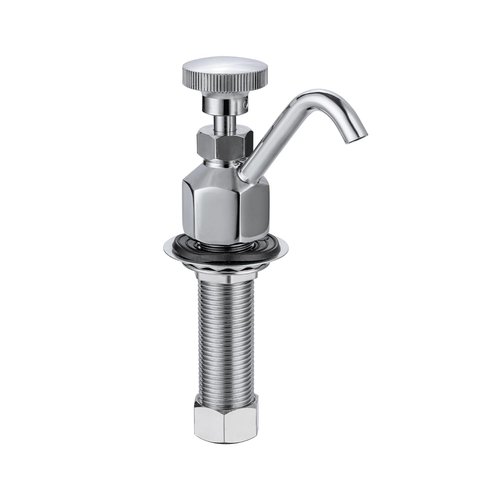 Phivan Kitchen Faucet Single Hole Dipper Well Faucet 0.5 GPM Flow Coffee Shop Bar Counter Sink Faucet Deck Mount Commercial Food Washing Tool for Washing Ice Cream or Coffee Spoons, Brass