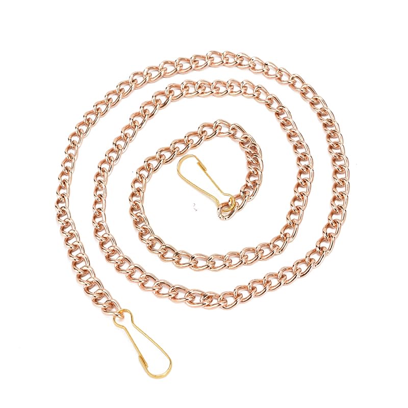 SANGLE SOPFFY Gold 2.5Ft Stained Glass Window Hanging Chain Set, 4PC