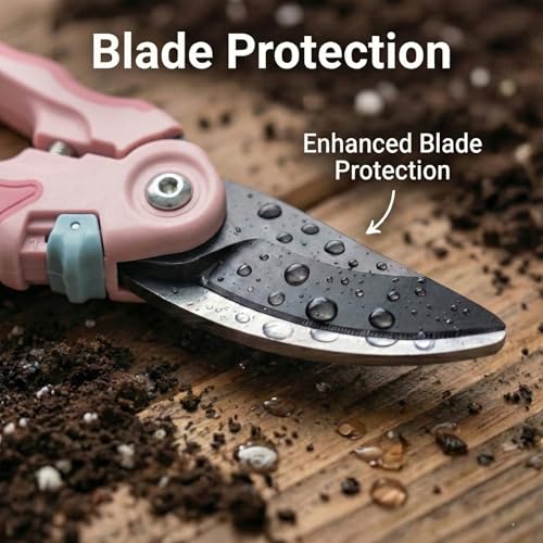 Pink NEXON Pruning Shears 2-Pack - 8" Bypass Garden Clippers & 6.25" Precision Snips