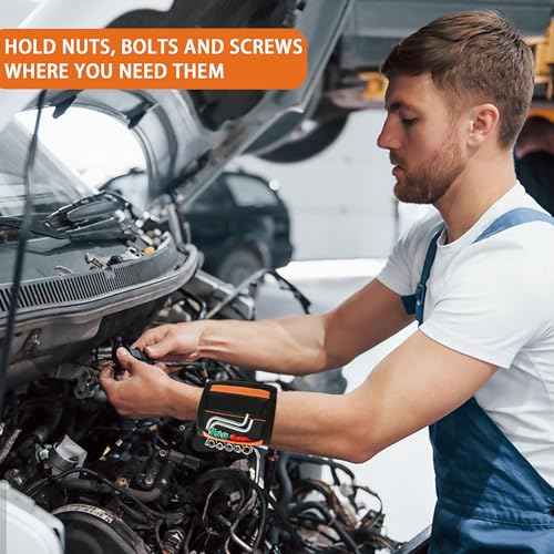 Magnetic Wristband for Holding Screws, Drilling Bits, Nails, Stocking Stuffers Gifts for Men Father's Day Gift Christmas Gifts for Dad Birthday Gifts for Men Dad Gadget Gifts for Husband