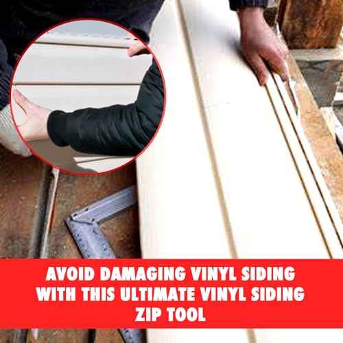 TonGass (1-Pack, 7 Inches) Vinyl Siding Removal Tool with Extra Long Handle, Steel Blade Vinyl Installation and Removal Tool, The Ultimate Vinyls Zip Tools, Avoid Damaging Vinyls Siding Tools