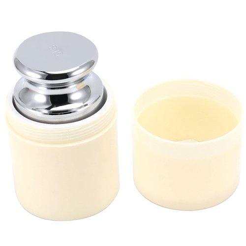 FUNSUEI 5 KG Calibration Weight, Precision Class M1 Scale Calibration Weight, Calibration Weight for Digital Scale, Chrome Finish, Carbon Steel, Silver