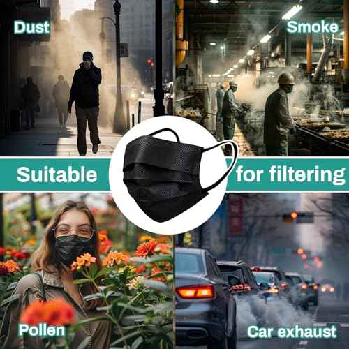 Disposable Face Mask - 3 Ply Filter Protection Masks Daily Use For Adults Home, Office, and Outdoors