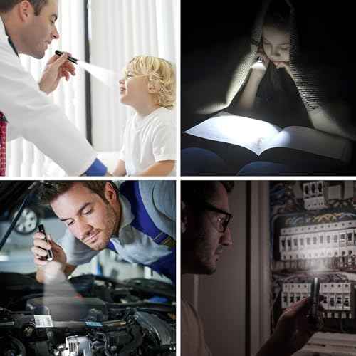 Mini Flashlight, Super Bright Small Tactical Flashlight, Ultra-Compact Powerful Flashlight, High Lumens Pocket Pen Light with Clip for Camping, Outdoor, Emergency