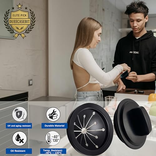 Dueecasebit 1+1 Pack 3-1/8 Inch Garbage Disposal Splash Guard & Sink Stopper