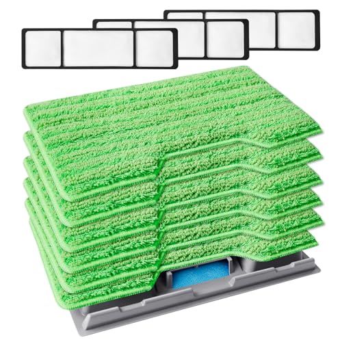 KeePow Reusable Vac Mop Pads for Shark VM252 VM401 – Machine Washable, 100x Absorbent Microfiber