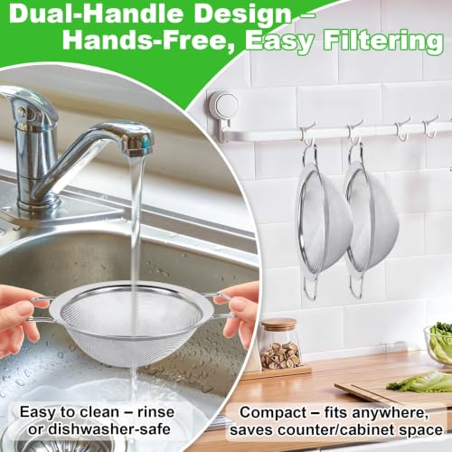 2-Pack Nama J2 Compatible Juice Strainer 50 & 30 Mesh – Stainless Steel
