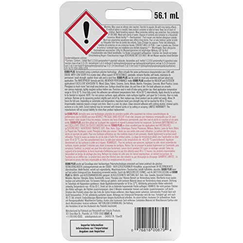 E6000 Plus Multi-Purpose Clear Glue 56.1ml Waterproof & Paintable Strong Flexible Adhesive