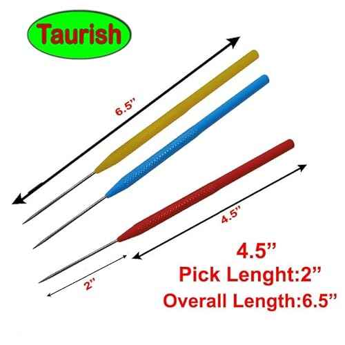 Deluxe Titanium Soldering Pick Set, Set of 3, 6-1/2 Inches