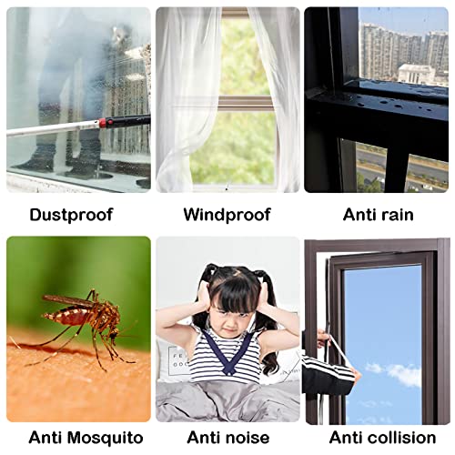 UpinFun 33 Ft Gray Self-Adhesive Weather Stripping for Doors & Windows, 0.35'' Wide x 0.2'' Thick - Variation of THIS listing
