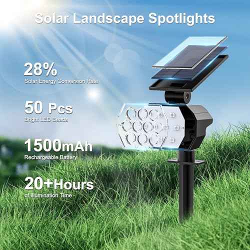 Solar Spot Lights Outdoor Color Changing, [7 Modes/8 Pack] Christmas IP67 Waterproof Landscape Spotlights, Dusk to Dawn Solar Powered Security Light for Patio Gate Walkway Pool Garden Yard Driveway