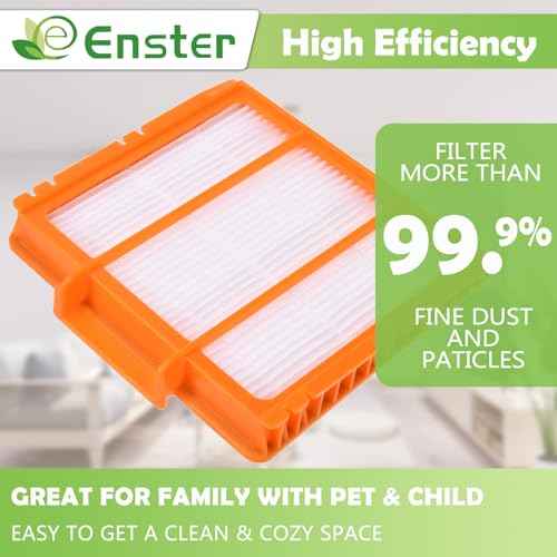 Replacement Filters Compatible with Shark AI AV2501S AV2501AE AV2502AE RV2520AOUS AV2510AOUS AV2511AE RV2610WA RV2610WD Robot Vacuums with Self-Empty Base (4 Pack)