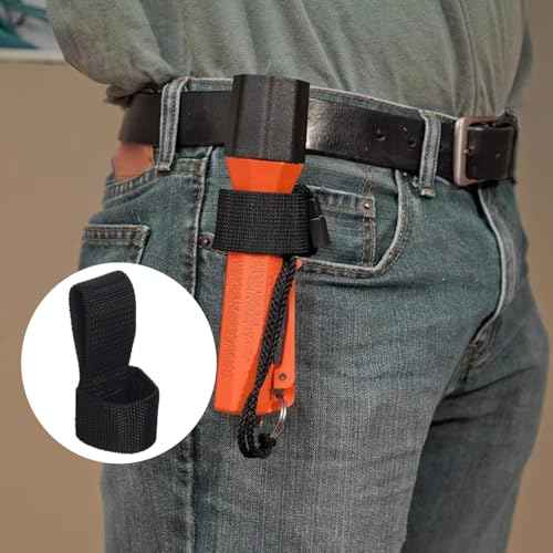 2 Pack Hammer Holder Belt Holster Secure Nylon Loop Compact Storage Organizer Carrier for Hatchet Axe Flashlight LED Torch Cell D Display Box Camping Flash Light