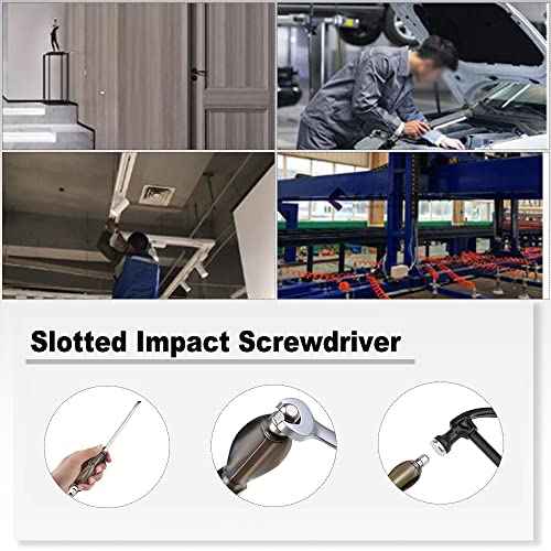 Utoolmart Slotted Impact Screwdriver 12 Inch Keystone Demolition Driver Magnetic 1Pcs