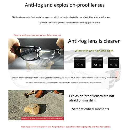 Kids Sport Glasses - Basketball & Football Goggles - Boys Safety Eyewear - Anti Shock Collision Glasses - Frame 7-14