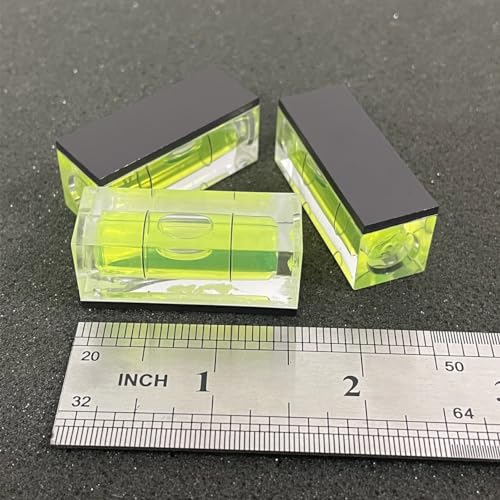 Magnetic Bubble Level 15x15x40mm - 2 Pack Small Square Spirit Levels