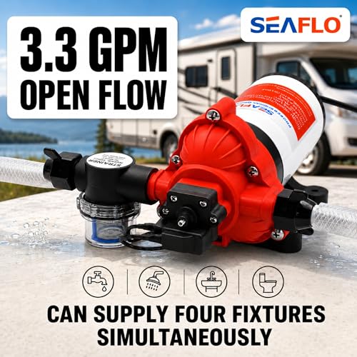 SEAFLO 33 Series 115V Fresh Water Pump 3.3 GPM 45 PSI Self-Priming