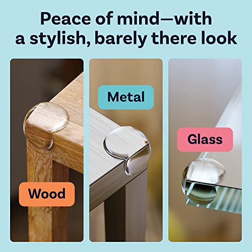 CalMyotis Baby Corner Protectors 12 Pack - Clear Edge Safety Guards for Baby Proofing