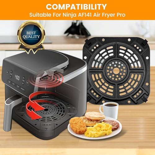 5QT Ninja AF141 Air Fryer Grill Pan Crisper Tray 8.43 x 8.43 in - GWBSXM