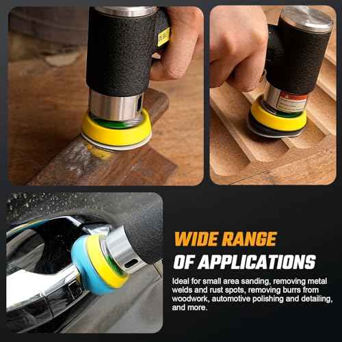 2Pcs 2" Hook and Loop Backing Pads for Orbital Sander M6 Threads Polishing Buffing Plate for Dual Action Car Polisher, Thread M6