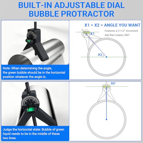 Magnetic Centering Head Pipe Center Finder Y-Shape Bubble Level Large