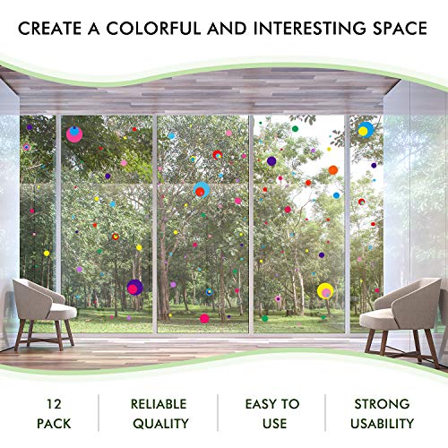 Zonon 264 Pcs Polka Dot Wall Decals for Classroom, Kids Room - Colorful & Classic
