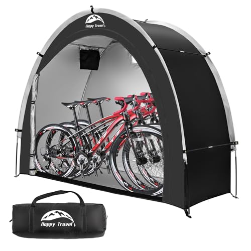 7x2.7x5.6ft Outdoor Bicycle Storage Tent for 2-3 Bikes Waterproof Garage Shed