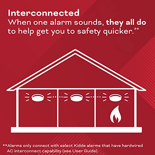 Kidde Hardwired Smoke & CO Detector 2-Pack with Voice Alerts & Battery Backup