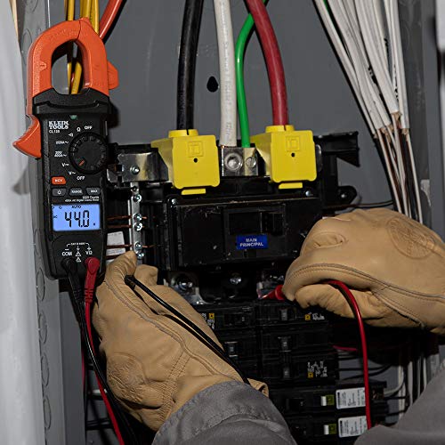 Klein Tools CL120 Digital Clamp Meter - Auto-Ranging 400A AC Electrical Testing Tool