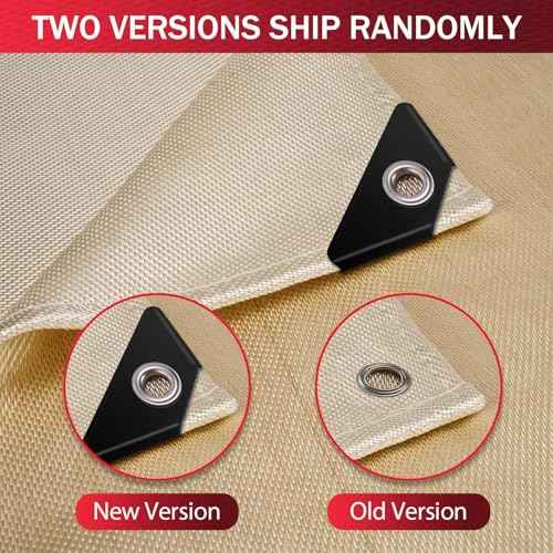 Fiberglass Welding Blanket 6x8 ft - 1022 ¡ÆF High Temp Insulation Blanket, 850 GSM Heavy Duty Fire Resistant Blankets, Heat Resistant Fabric for Industrial, Smoker, Camping, Grill