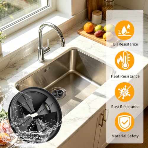 3 3/8" Splash Guard for InSinkErator Evolution 3 Pack EPDM - Black QCB-AM Sink Baffle