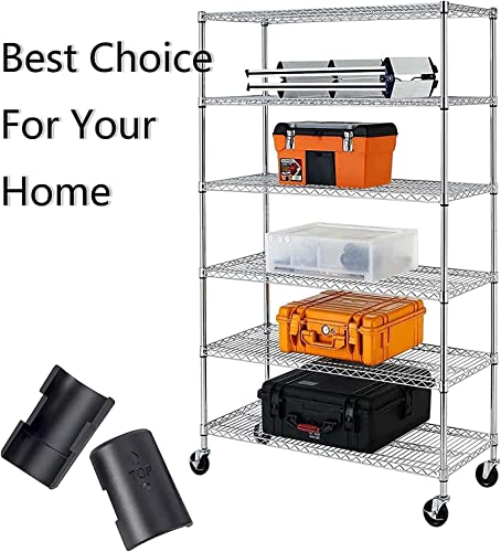 WAFJAMF 8 Pack Wire Shelf Lock Clips for 1" Post - Replacement Shelf Clips