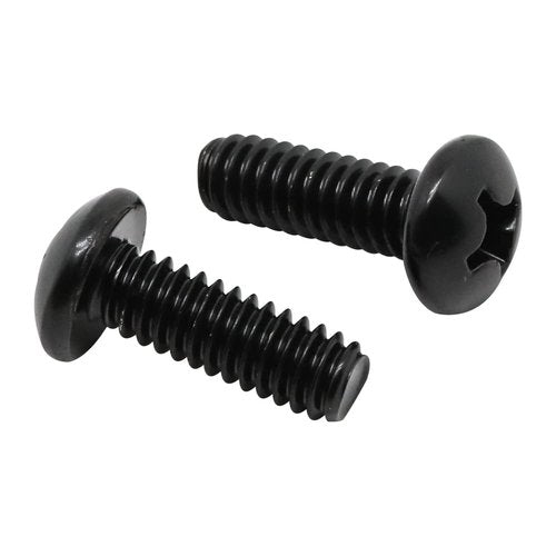 Kado 40pcs Cross Pan Head Screws M4-0.7 x 10mm Black, Phillips Screws M4x10 Carbon Steel Round Head, for Monitor Arm Mounting Wall Mounting Hardware Fastening Accessories