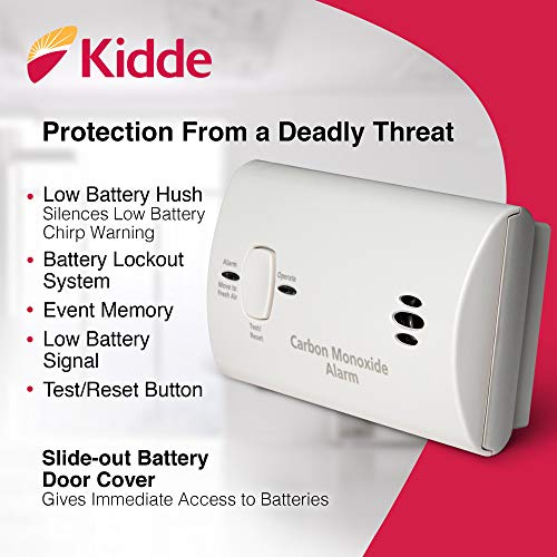 Kidde Carbon Monoxide Detector 3rd Edition - Battery Powered, Portable with 85dB Alarm (1 Pack)